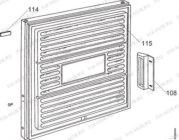 Взрыв-схема холодильника Rex RFV5 - Схема узла Section 2